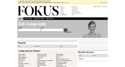 Desktop Screenshot of fokus.akademikerjobb.se
