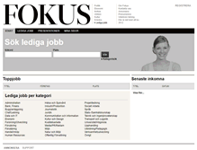 Tablet Screenshot of fokus.akademikerjobb.se